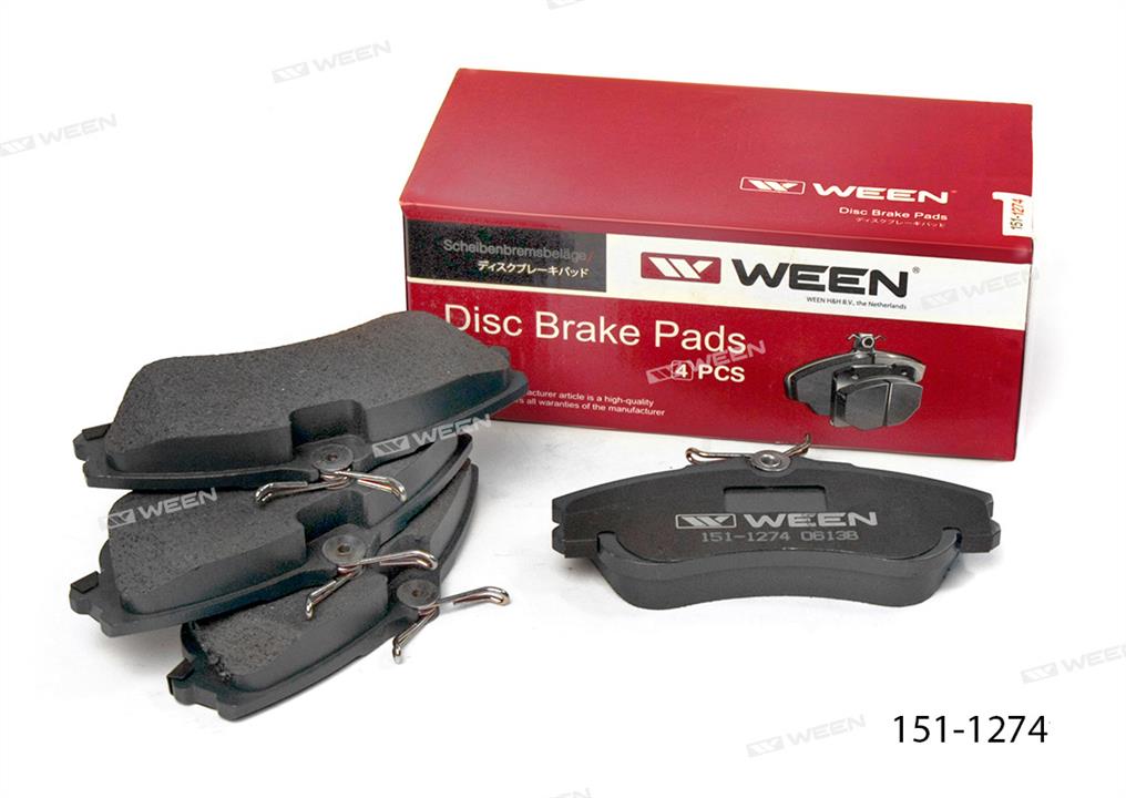 Ween 151-1274 Brake Pad Set, disc brake 1511274