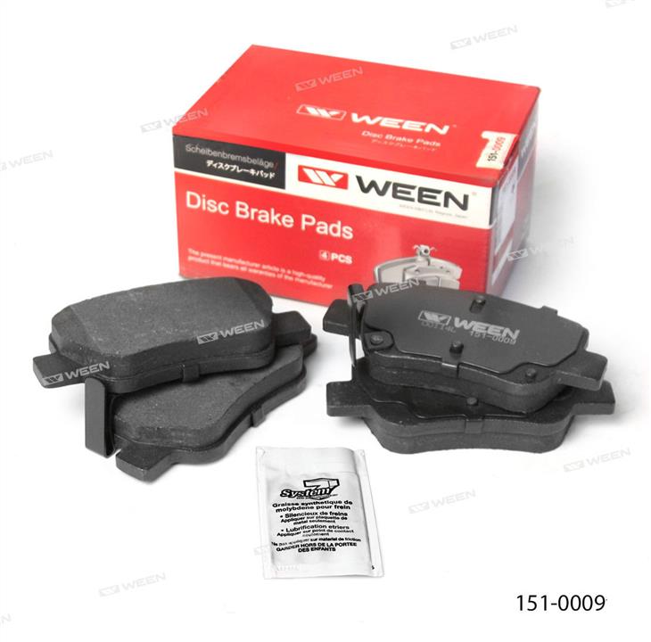 Ween 151-0009 Brake Pad Set, disc brake 1510009