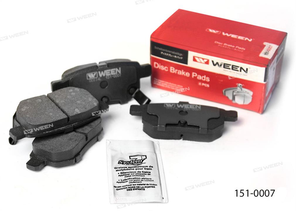 Ween 151-0007 Brake Pad Set, disc brake 1510007