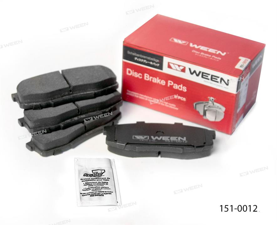 Ween 151-0012 Brake Pad Set, disc brake 1510012