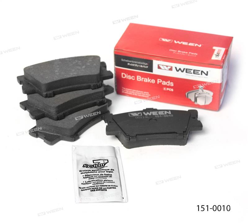 Ween 151-0010 Brake Pad Set, disc brake 1510010