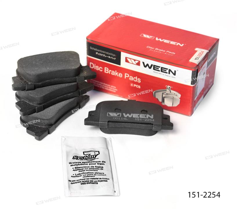 Ween 151-2254 Brake Pad Set, disc brake 1512254