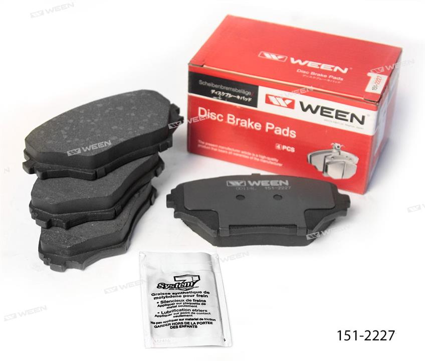 Ween 151-2227 Brake Pad Set, disc brake 1512227