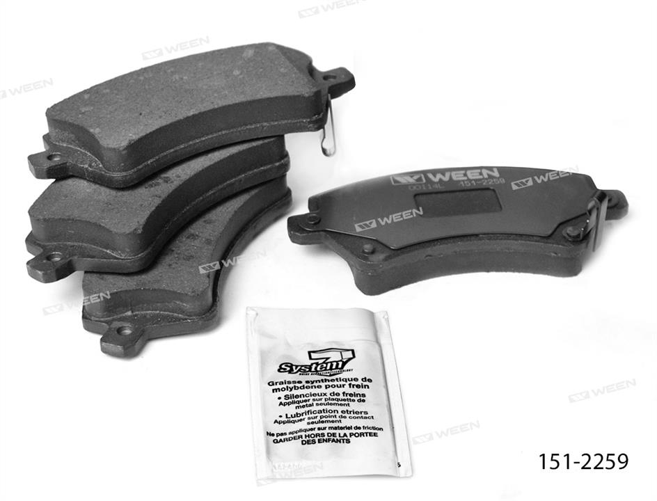 Ween 151-2259 Brake Pad Set, disc brake 1512259