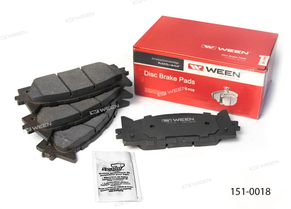 Ween 151-0018 Brake Pad Set, disc brake 1510018