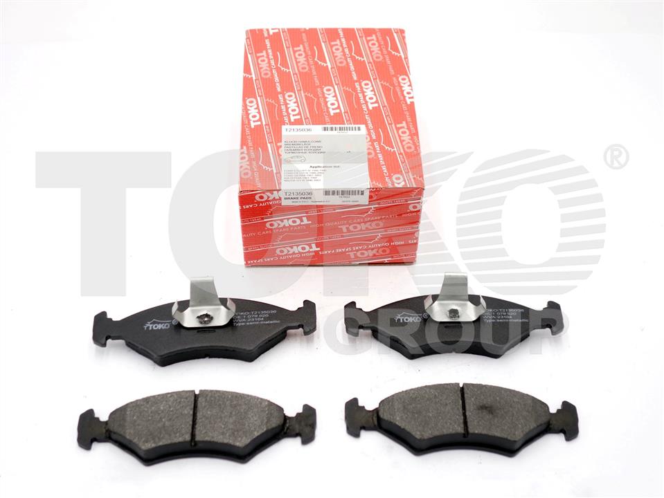 Toko T2135036 Front disc brake pads, set T2135036