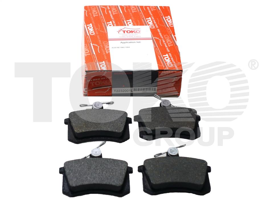 Toko T2232001L Rear disc brake pads, set T2232001L