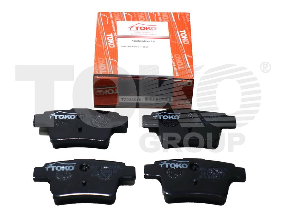 Toko T2235015L Rear disc brake pads, set T2235015L