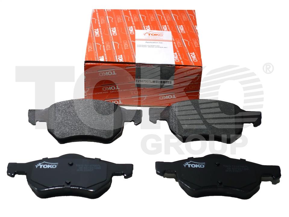 Toko T2167007L Front disc brake pads, set T2167007L