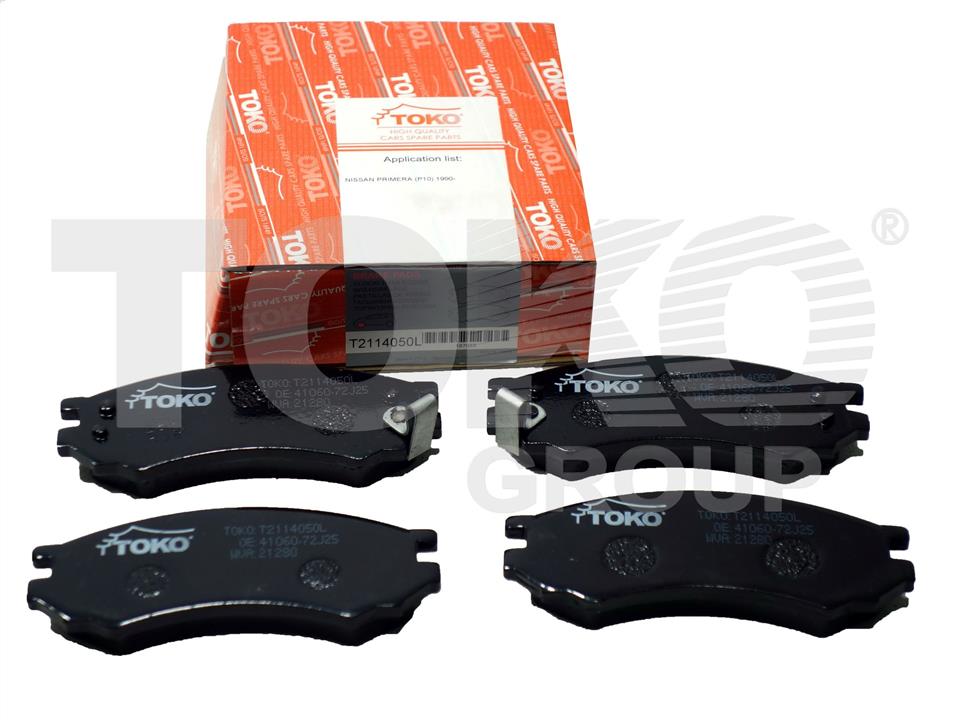 Toko T2114050L Front disc brake pads, set T2114050L