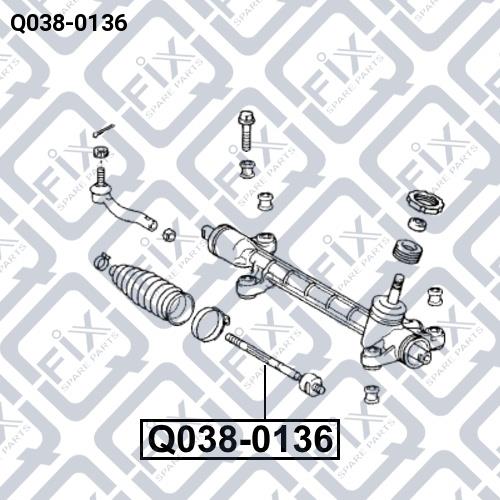 Inner Tie Rod Q-fix Q038-0136