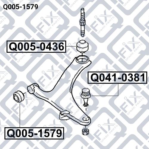 Silent block front lower arm front Q-fix Q005-1579