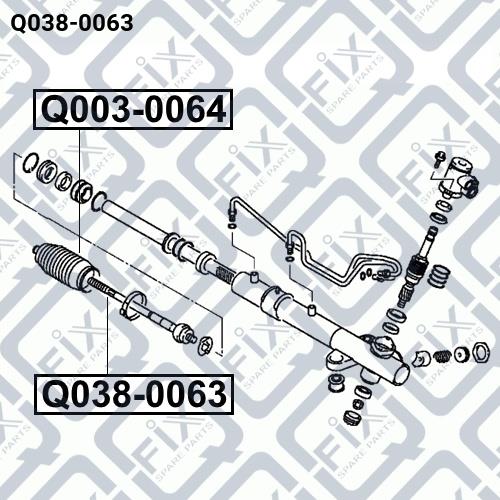 Inner Tie Rod Q-fix Q038-0063