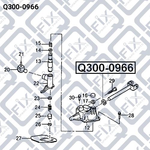 Gearbox oil seal Q-fix Q300-0966