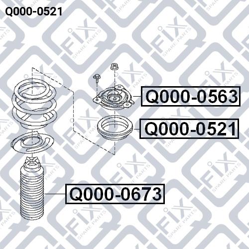 Shock absorber bearing Q-fix Q000-0521