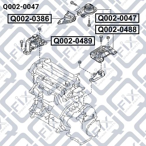 Engine mount Q-fix Q002-0047