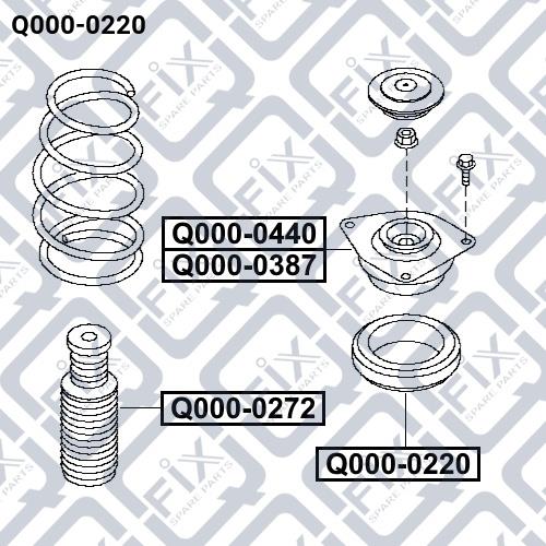 Shock absorber bearing Q-fix Q000-0220