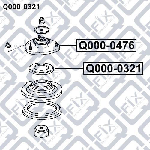 Q-fix Q000-0321 Shock absorber bearing Q0000321