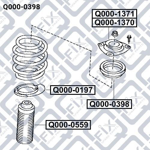 Q-fix Q000-0398 Shock absorber bearing Q0000398