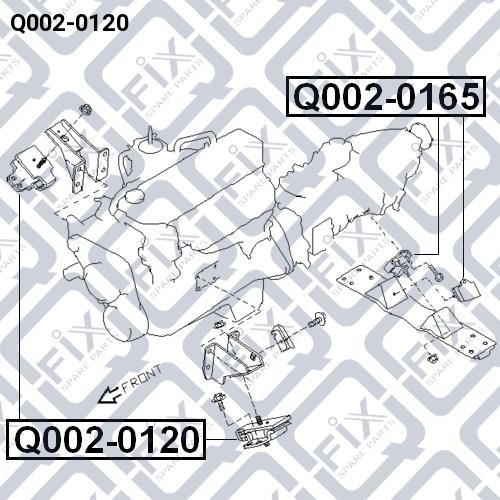 Q-fix Q002-0120 Engine mount, front Q0020120