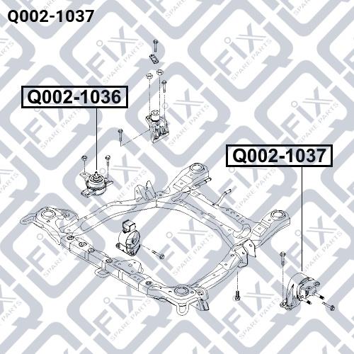 Q-fix Q002-1037 Engine mount Q0021037