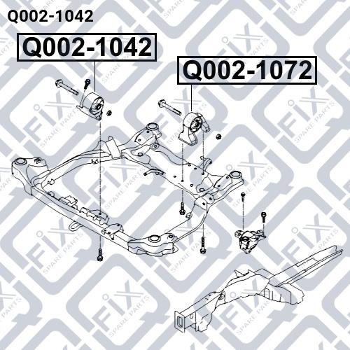 Q-fix Q002-1042 Engine mount, front Q0021042