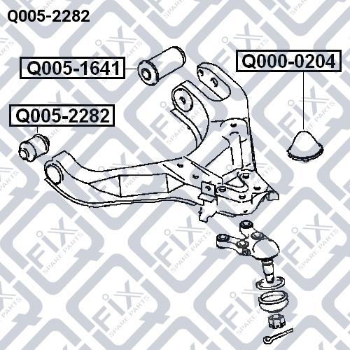 Silent block rear trailing arm Q-fix Q005-2282