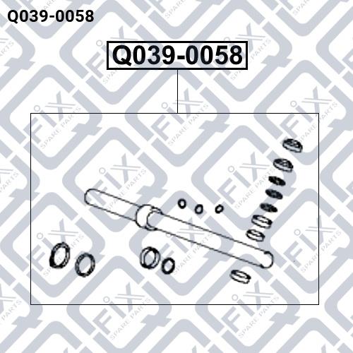 Steering rack repair kit Q-fix Q039-0058