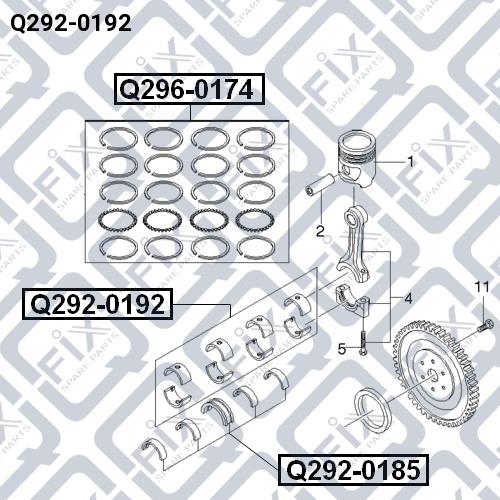 Connecting rod bearing Q-fix Q292-0192