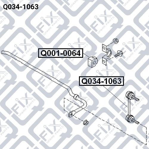 Q-fix Q034-1063 Rear stabilizer bracket Q0341063