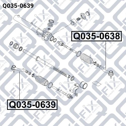 Q-fix Q035-0639 Tie rod end right Q0350639