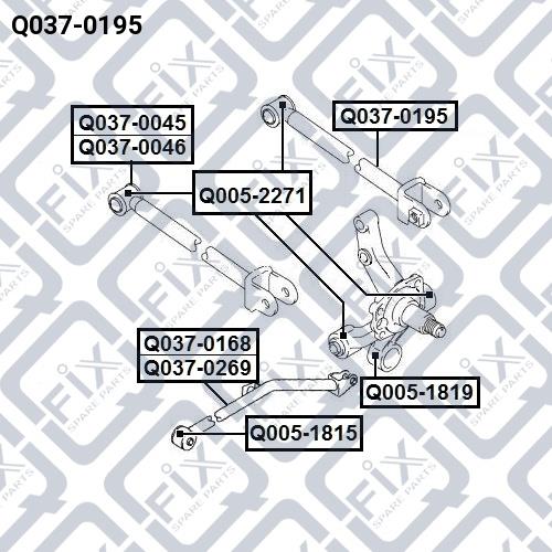 Q-fix Q037-0195 Traction rear transverse Q0370195