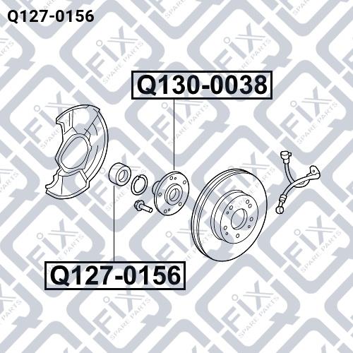 Q-fix Q127-0156 Front wheel bearing Q1270156