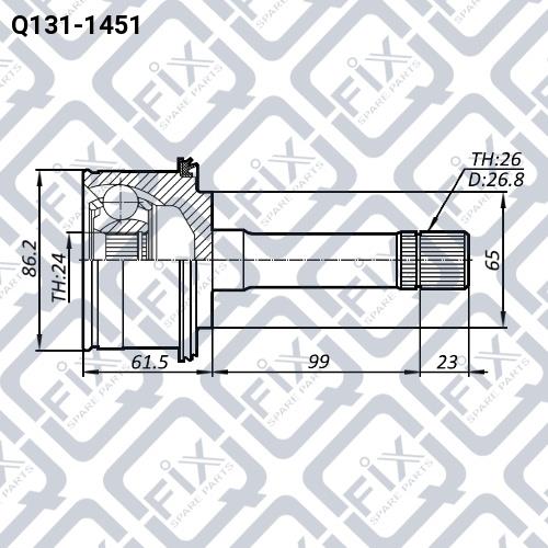 Q-fix Q131-1451 CV joint Q1311451