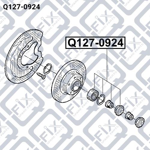 Q-fix Q127-0924 Rear wheel hub bearing Q1270924
