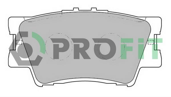 Profit 5000-2015 Rear disc brake pads, set 50002015