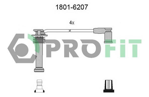 Profit 1801-6207 Ignition cable kit 18016207