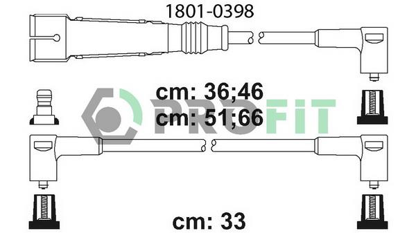 Profit 1801-0398 Ignition cable kit 18010398
