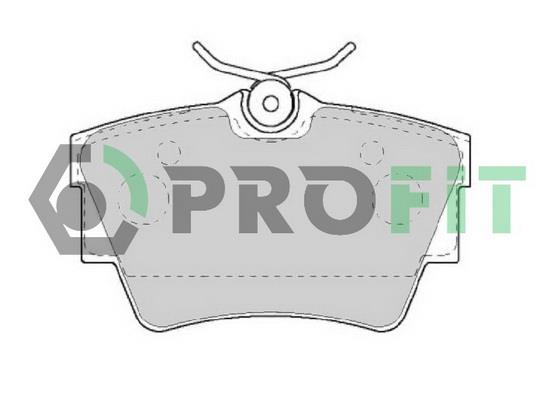 Profit 5000-1516 Rear disc brake pads, set 50001516