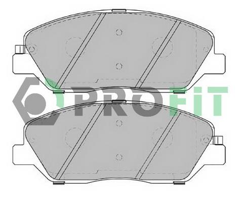 Profit 5000-2018 Front disc brake pads, set 50002018