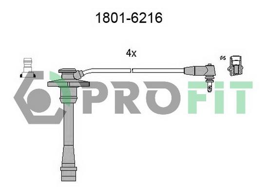 Profit 1801-6216 Ignition cable kit 18016216