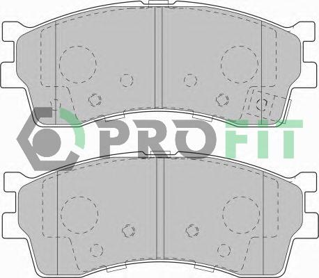 Profit 5000-1602 Front disc brake pads, set 50001602