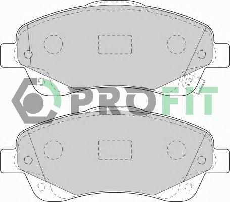 Profit 5000-1648 Front disc brake pads, set 50001648
