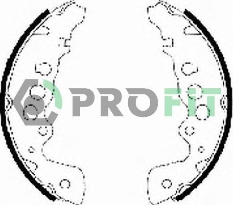 Profit 5001-0578 Brake shoe set 50010578