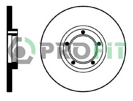 Profit 5010-0138 Unventilated front brake disc 50100138