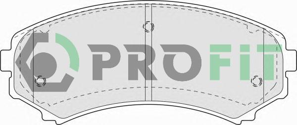 Profit 5000-1603 Front disc brake pads, set 50001603