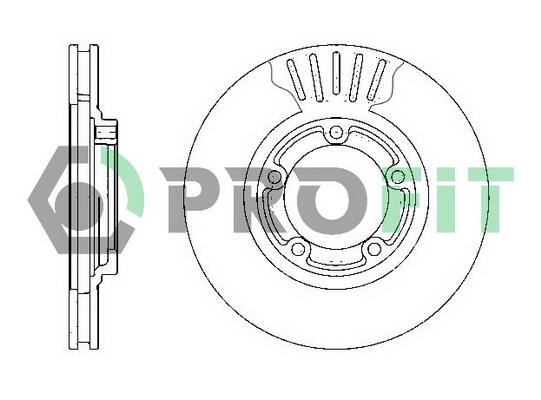 Profit 5010-1404 Front brake disc ventilated 50101404