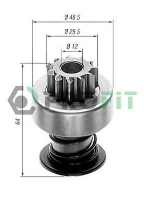Profit 1910-8004 Freewheel gear, starter 19108004