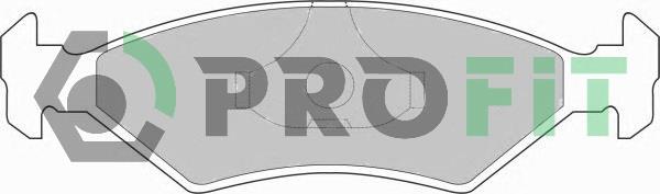 Profit 5000-0206 Front disc brake pads, set 50000206
