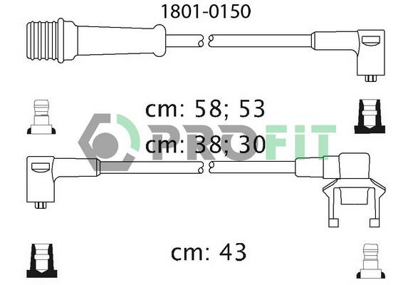Profit 1801-0150 Ignition cable kit 18010150